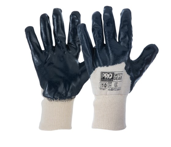 PRO GLOVE NITRILE DIPPED SUPER-LITE HALF DIP BACK EX LARGE